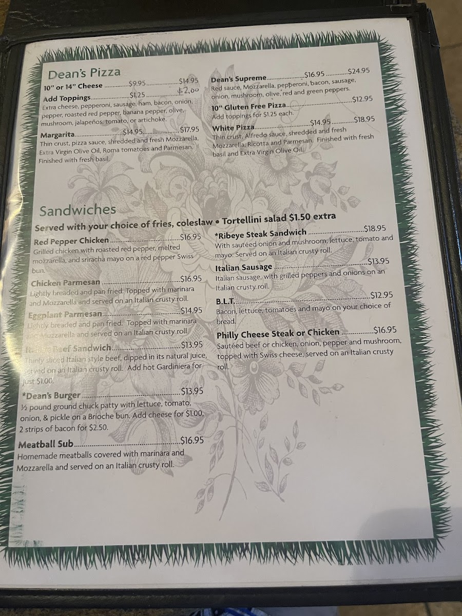 Dean's Place Menu - Image 6